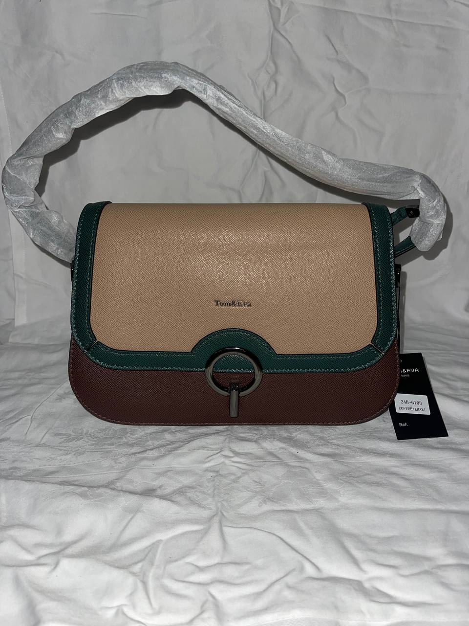 Sac à main Tom & Eva 24B-6108 Coffee / Khaki