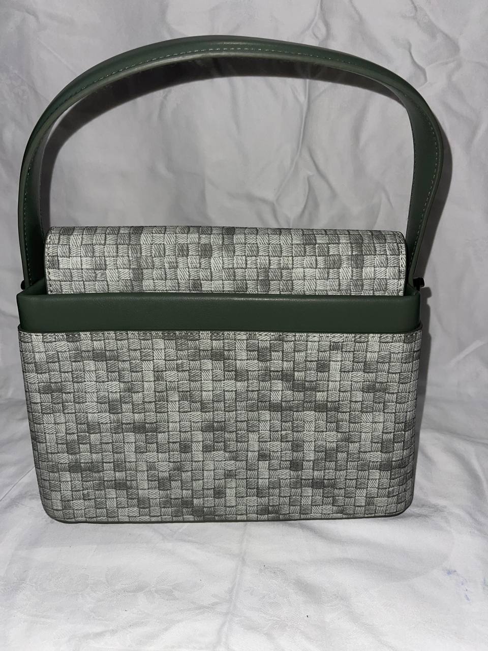 Sac à main Tom & Eva tissé Vert Sauge