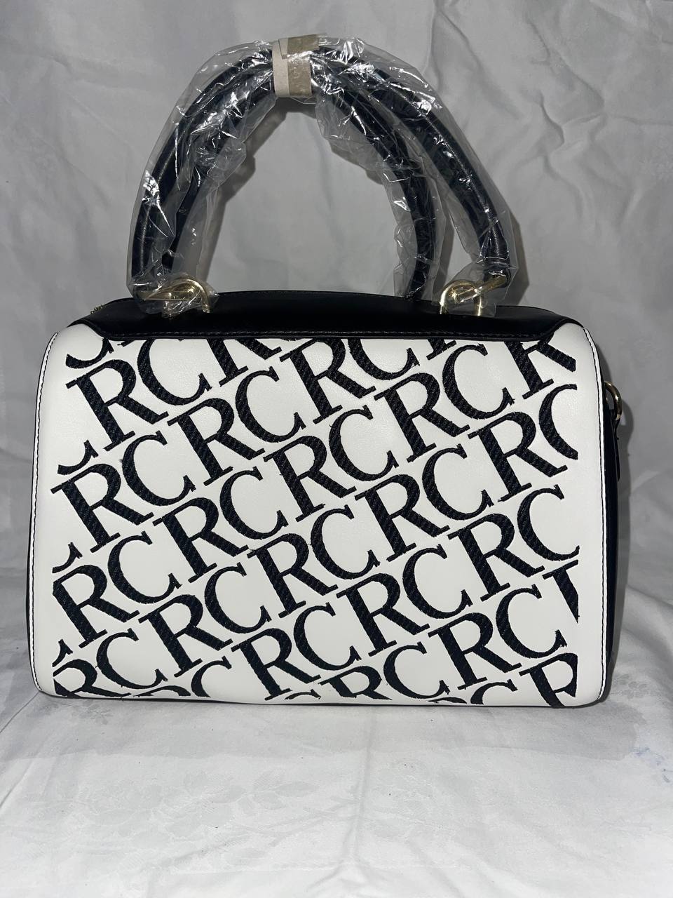 Sac à main Tom & Eva RC Blanc-Noir