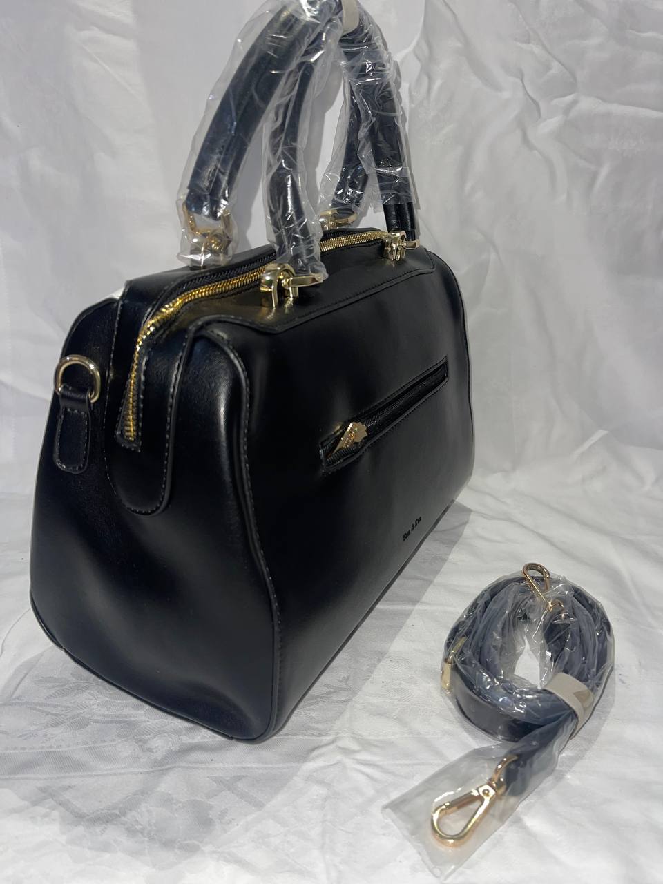 Sac à main Tom & Eva RC Blanc-Noir