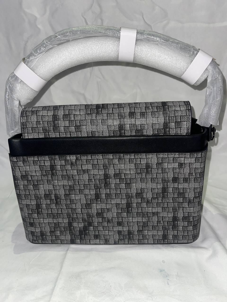 Sac à main Tom & Eva tissé Gris / Noir