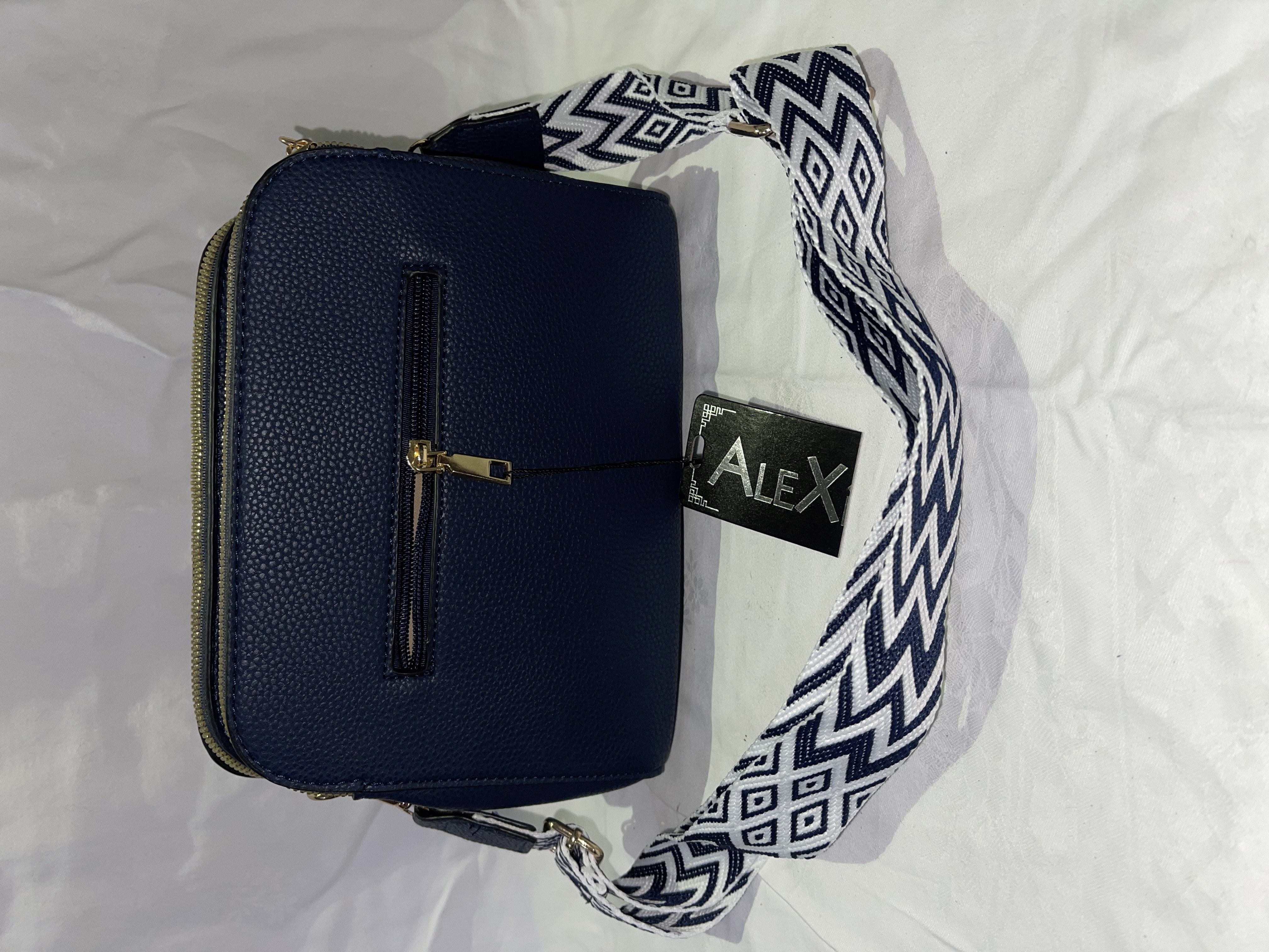 Sac bandoulière Alexia Bleu